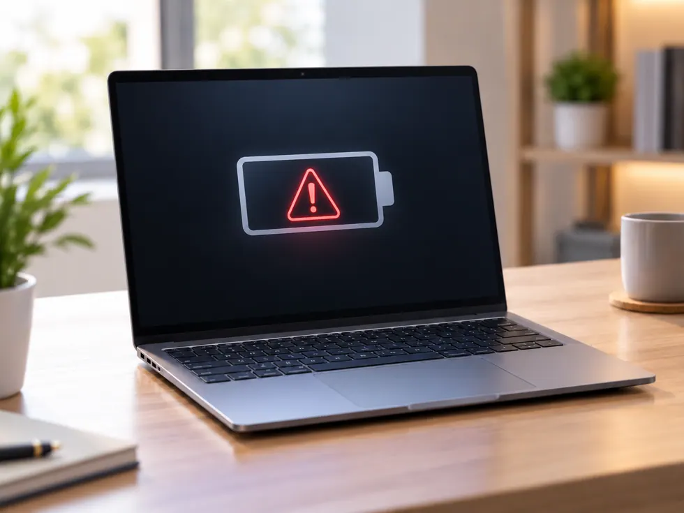 Illustration of battery not detected