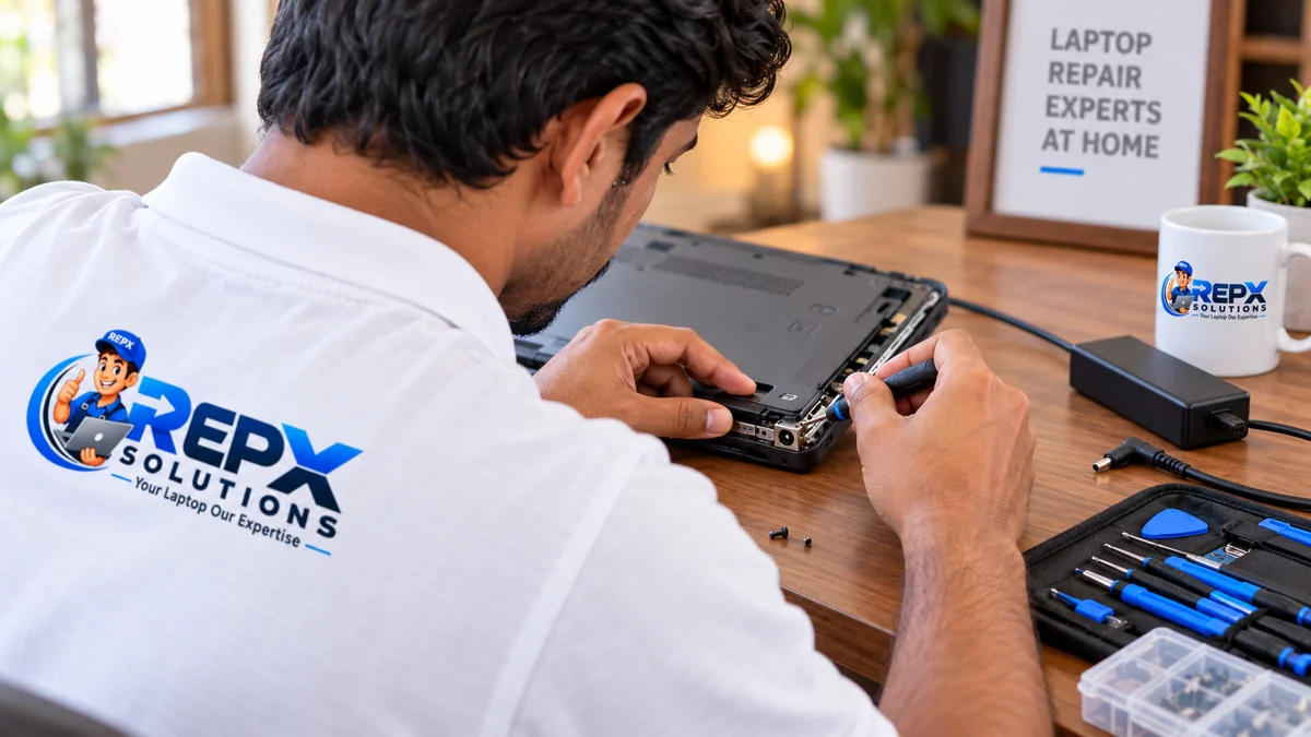 RepX laptop charging port and power service