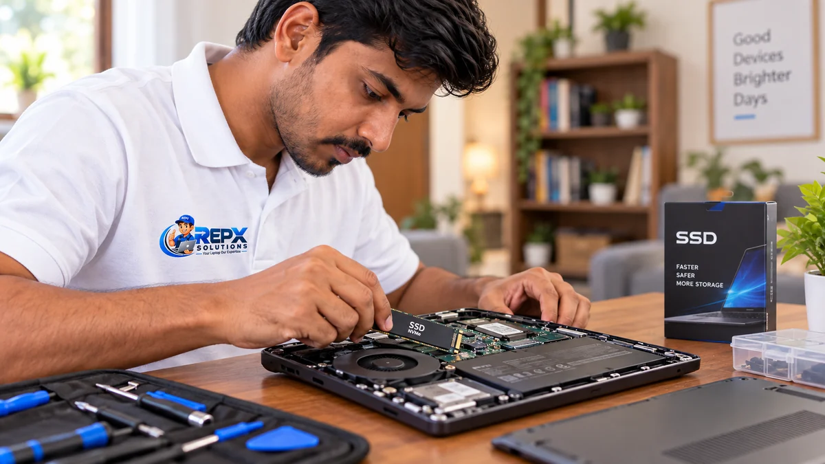 RepX laptop SSD upgrade service